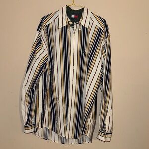Tommy Hilfiger Multicolor Striped Button Down Shirt Y2K